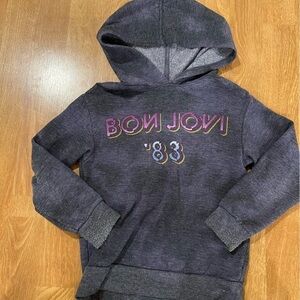 Bon Jovi Little Girls Hoodie Hooded Sweatshirt Size XS (4-5)